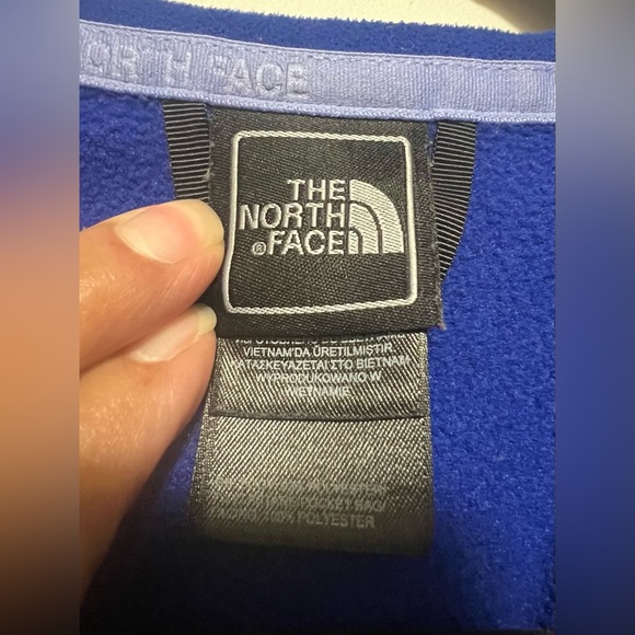 The North Face Royal Blue Two Toned Softshell Jacket Activewear Hiking Layering - Picture 11 of 12